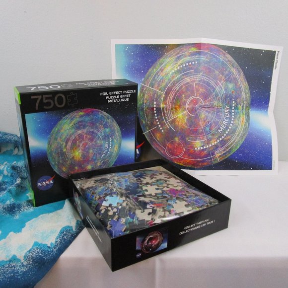 NASA 750 Piece Foil Effect Planet Jigsaw Puzzle - Picture 4 of 14